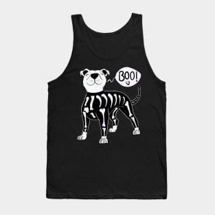 Boo skeleton dog Tank Top